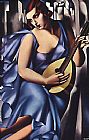 The Musician in Blue by Tamara de Lempicka